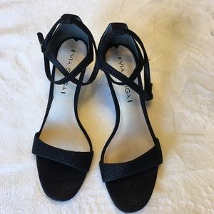 Via Spiga ankle strap black sandal